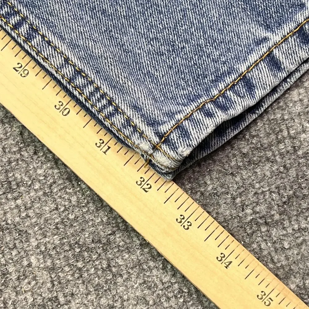 Levis 550 Jeans Mens 33x34 Blue Medium Wash Relaxed Tapered Denim Pants Casual